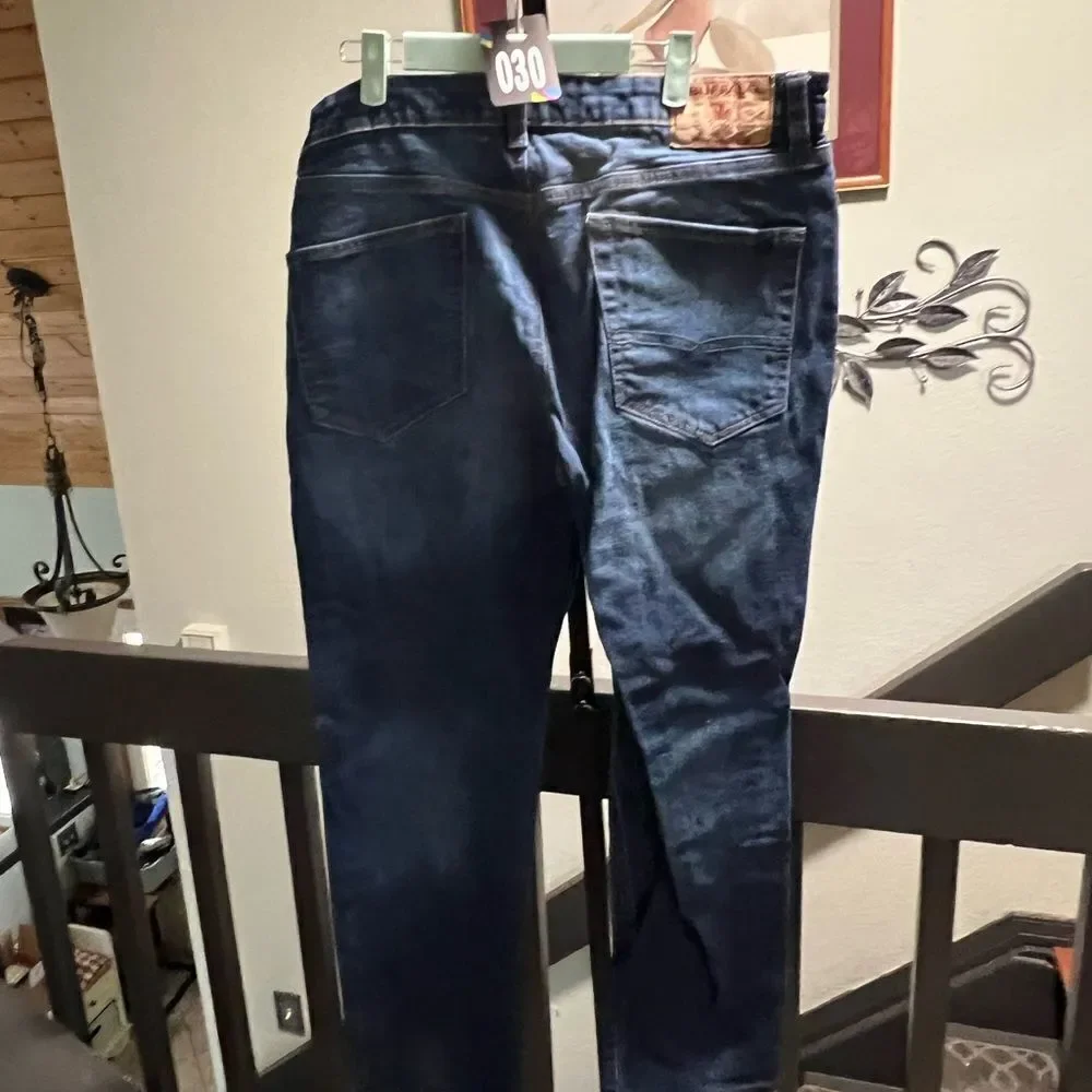 EUC Buffalo Authentic We Are Denim, Relaxed Tapered , Blue Jeans 34x 32  #JTB030
